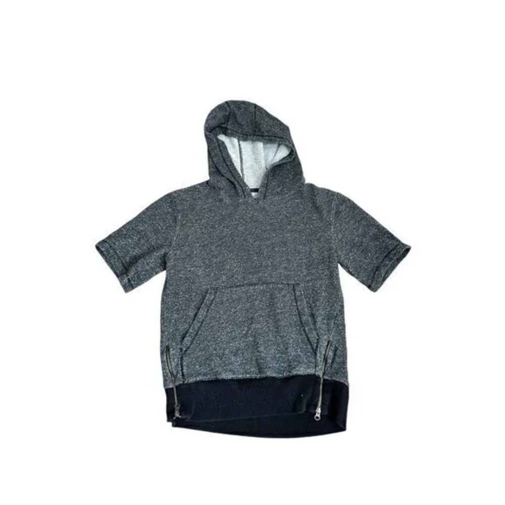 Hooded Short Sleeve Sweatshirt